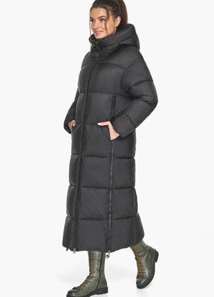 Морионовая женская курточка с разрезами модель 515256 фото