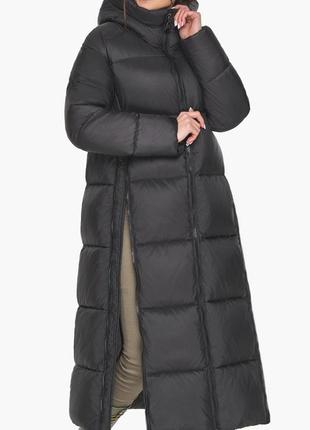 Морионовая женская курточка с разрезами модель 515258 фото