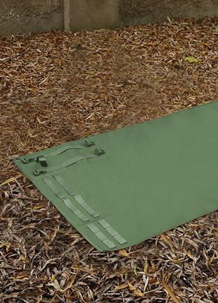 Каремат тактичний складаний 200 х 72 см олива тактичний килимок — каремат військовий каримат сидіння найкраща8 фото