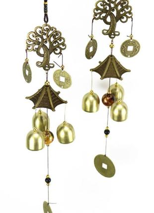 Подвеска из трёх литых колокольчиков дерево жизни