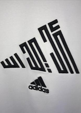 Чоловічий брендовий світшот adidas (адідас) весняний осінній білий туреччина. кофти світшоти. чоловічий одяг7 фото