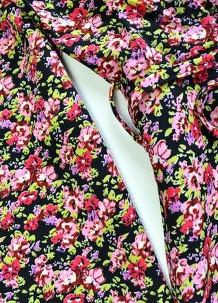 Сукня в квіти з вирізом по спинці9 фото