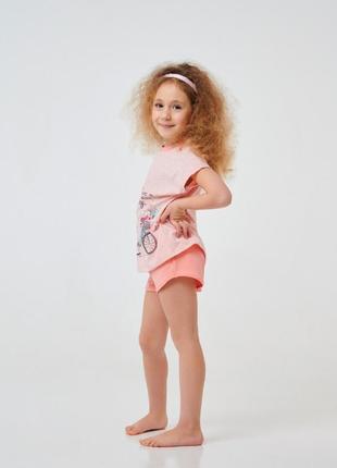 Пижама для девочки smil 104519 коралловый меланж3 фото