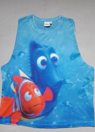 Классная майка оверсайз с необработанными краями в мультяшный принт disney