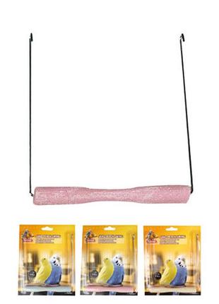 Іграшка для птахів karlie flamingo swing sand perch 14x1.5 см (5400274744818)