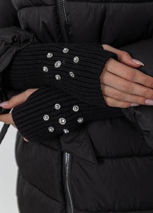 Куртка жіноча однотонна, колір чорний, 131r52195 фото