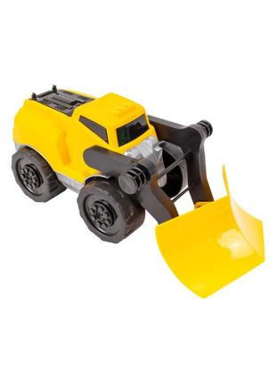 Іграшкова машинка "грейдер" технок 8560txk (жовтий)1 фото