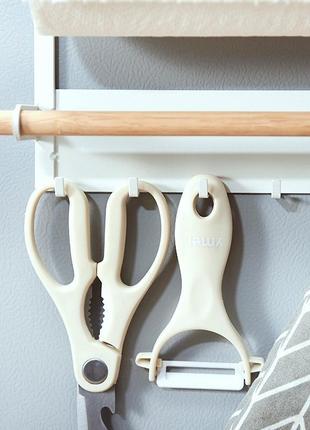 Навесная магнитная полка органайзер с держателем на микроволновку, холодильник. полка...