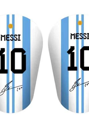 Футбольные мини щитки messi can't мессы защитные4 фото