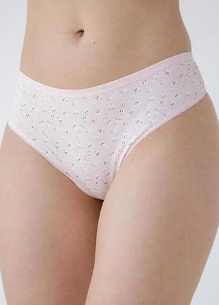 Батальные стринги с кружевом по ножке - от 5 шт размер 2xl