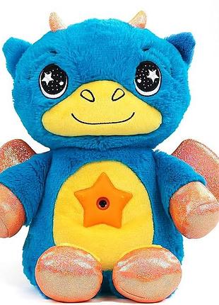 Ночник игрушка, плюшевый ночник, синий дракон