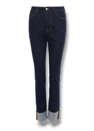 Стильные джинсы с подворотом3 фото