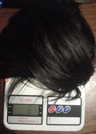 Натуральные волосы на трессах, длина 50 см. + 10 клипс в подарок.2 фото