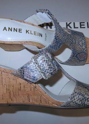 Элегантные кожаные босоножки anne klein размер евро 39 us 8,53 фото