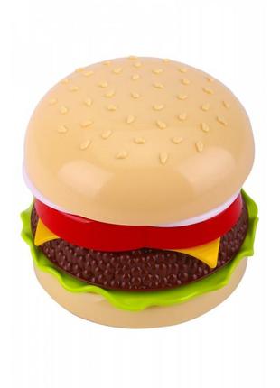 Дитяча іграшка гамбургер-пірамідка технок 8690txk 7, найкраща ціна6 фото