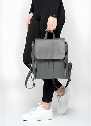 Увага! цікавий жіночий рюкзак sambag loft mz графітовий2 фото