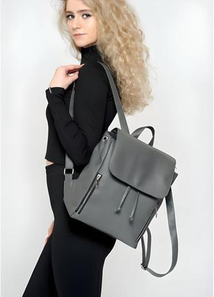 Увага! цікавий жіночий рюкзак sambag loft mz графітовий4 фото