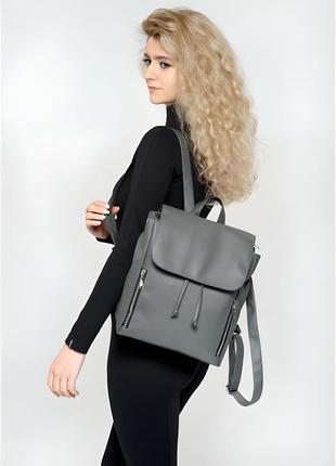 Увага! цікавий жіночий рюкзак sambag loft mz графітовий5 фото
