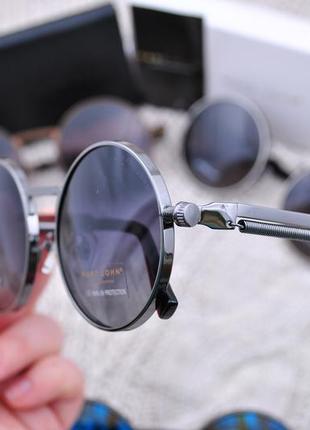 Фирменные солнцезащитные круглые очки marc john polarized unisex mj07925 фото
