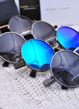 Фирменные солнцезащитные круглые очки marc john polarized unisex mj07928 фото