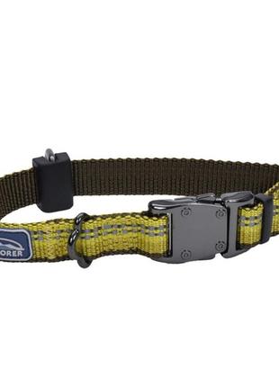 Светоотражающий ошейник для собак coastal k9 explorer collar 1.6х20-30см золотарник (76484364365)