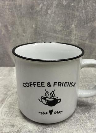 Кружка керамическая 340 мл coffee&amp;friend limited edition s938-09590