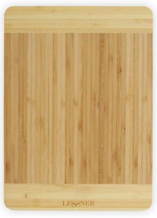 Дошка кухонна бамбукова прямокутна 34 х 24 х 1.8 см lessner 10300-34
