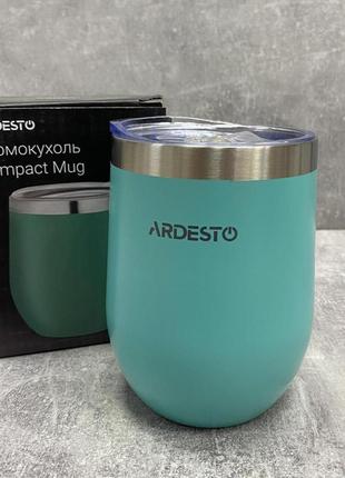 Термокружка из нержавеющей стали 350 мл ardesto compact mug ar2635mms blue