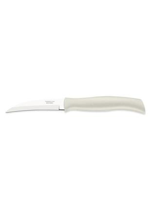 Нож кухонный tramontina athus для чистки овощей 76 мм white 23079/0832 фото