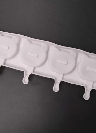 Силіконова форма для морозива та десертів котики 39 х 14,5 см sns2 фото