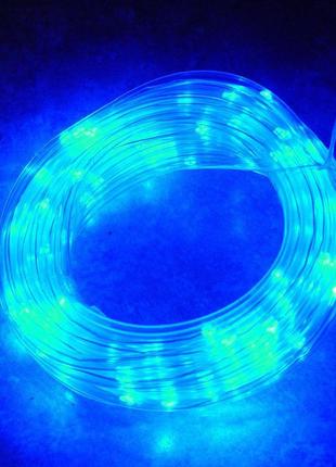 Гирлянда usb xmas pipe 7285 100 led ww-3, 10 м, синий свет2 фото