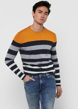Мужской вязаный полосатый свитер, s3 фото