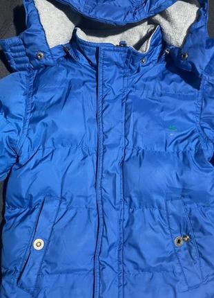Куртка пуховик от timeberland синяя