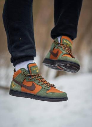 Nike sb dunk high кроссовки