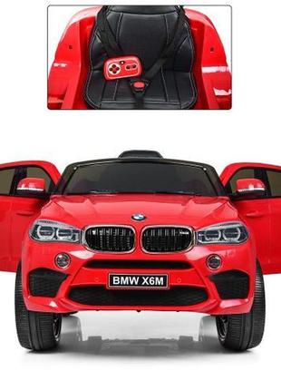 Детский электромобиль джип bmw x6 (красный цвет)3 фото