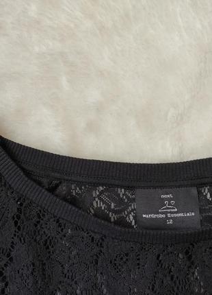 Черная ажурная кофта джемпер прозрачный гипюр цветочная вышивка реглан оверсайз батал большого7 фото