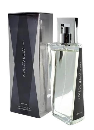 Туалетна вода для чоловіків avon attraction 75 ml