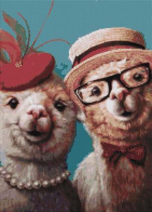 Картина алмазная мозаика милые ламы ©lucia heffernan