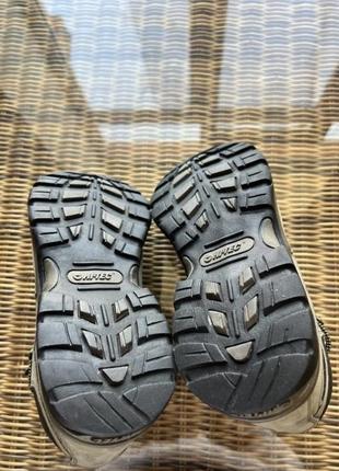 Зимние кожаные ботинки трекинговые hi-tec waterproof оригинальные хаки5 фото