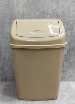 Відро для сміття алеана 10 л кремове 122063