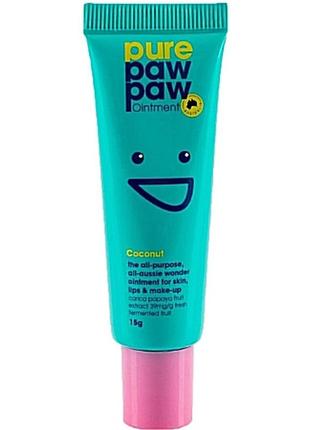 Восстанавливающий бальзам для губ pure paw paw coconut 15 г1 фото