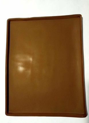 Силіконовий килимок-кошик a-plus 37 х 29 х 1 см коричневий для рулету, пастили та іншої випічки 1914