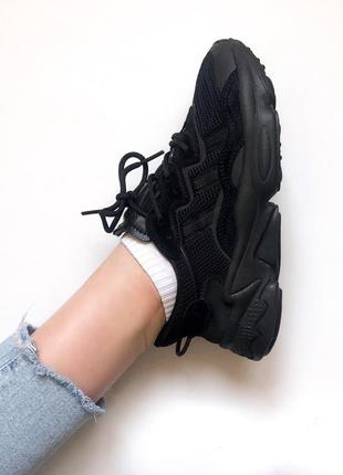 Кроссовки adidas ozweego  adipren  black кросівки7 фото