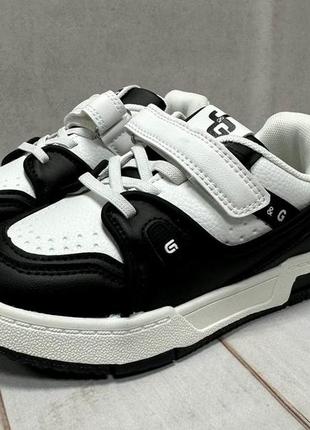 Детские кроссовки jong golf dc shoes white  белые/черные р31-352 фото