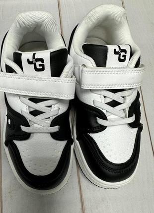 Детские кроссовки jong golf dc shoes white  белые/черные р31-353 фото