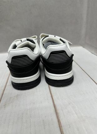 Детские кроссовки jong golf dc shoes white  белые/черные р31-357 фото