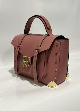 Сумка брендовая michael kors manhattan medium leather satchel кожа оригинал на подарок4 фото