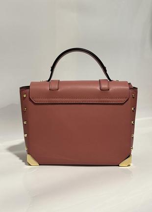 Сумка брендовая michael kors manhattan medium leather satchel кожа оригинал на подарок6 фото