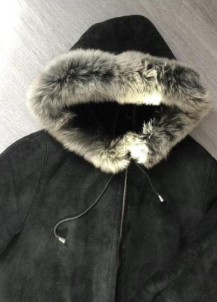 Зимове пальто шуба дублянка3 фото