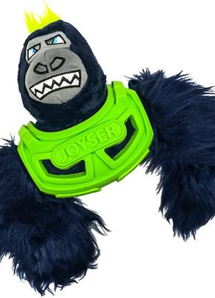 М'яка іграшка з пискавкою для собак joyser squad armored gorilla 43 см чорний (4897109600400)